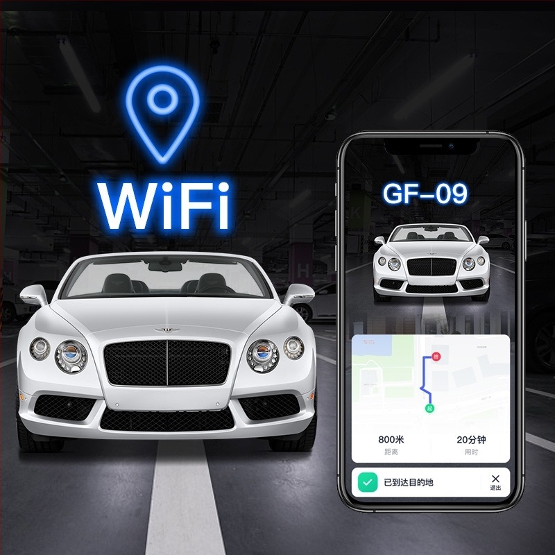 GF09 GPS tracker s WiFi, SOS i alarmima geofence, točnost pozicioniranja 10 metara, polimerna baterija 96 sati