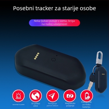 Beidou GPS locator za starije i djecu – model B15-B, točnost GPS 0-30 m, načini alarma: vibracija, SOS, mobilni, ograda