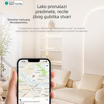 Bluetooth lokator za dragocjenosti – 8 g, plastično kućište, baterija tipa gumba, kompatibilan s iOS-om