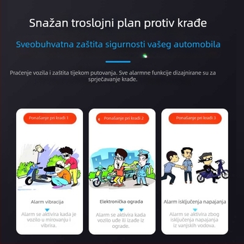 Beidou GPS tracker za vozila – motocikli i automobili, sustav protiv krađe putem kabelske veze, ugrađeni uređaj za praćenje u vozilu