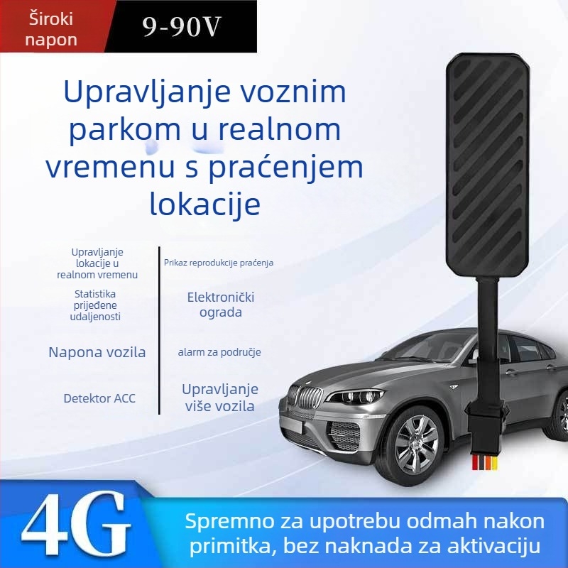 GPS tracker za vozilo X18 s točnošću 5 m, ugrađena antena, napajanje 9-90V, karta u stvarnom vremenu, alarm elektroničkog ograđivanja i reprodukcija putanje