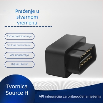 OBD automobil GPS lokator 4G za praćenje protiv gubitka, točnost GPS 3–20 m, 2-satna polimernska baterija, ugrađena antena, dnevna vodootpornost, načini alarma: vibracija, nestanak napajanja, geofence, prekoračenje brzine