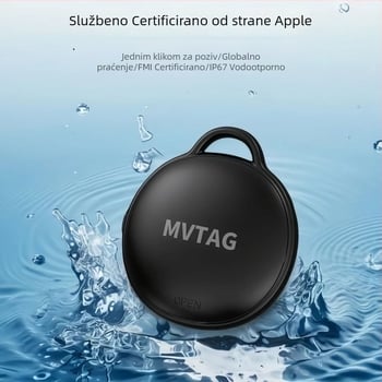 Itag lokator za iOS – Bluetooth protivgubitka, baterija 210mAh, svjetski domet, dimenzije 35×36×9 mm