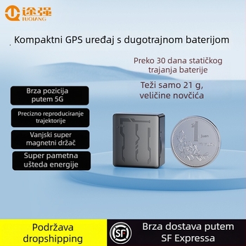 GPS lokator za automobil s BeiDou navigacijom (točnost 5m; memorija 1024MB; vijek baterije 720h; načini alarma: vibracija, isključenje napajanja, SOS, geofence, prekoračenje brzine; karte Baidu i Amap)