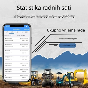 KM02 GPS locator za bagere i tešku opremu – Beidou/GPS pozicioniranje, točnost 3 m, ugrađena antena, napajanje 9-90 V