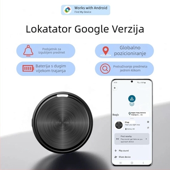 Android GPS lokator F08 — nosivi tracker za starije osobe, kućne ljubimce i djecu (F08, 210 mAh, 9 g, ABS, CR2032)