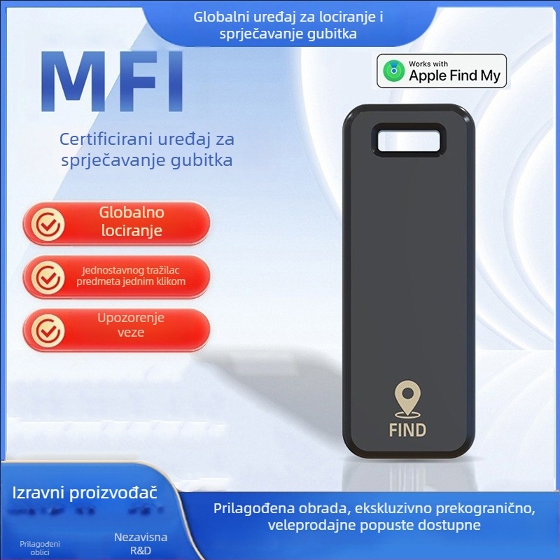 Nothing M07 lokator, iOS-kompatibilan, 210mAh baterija, dimenzije 63×24×6 mm, težina 13 g, globalno pozicioniranje