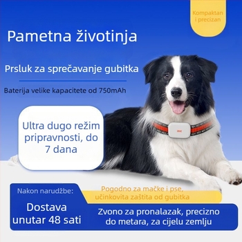 Beidou GPS lokator za kućne ljubimce, mačke i pse, vodootporan, daljinsko praćenje