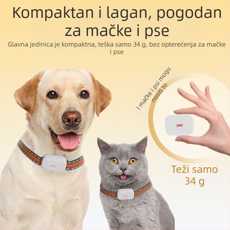 Beidou GPS lokator za kućne ljubimce, mačke i pse, vodootporan, daljinsko praćenje