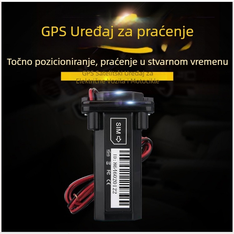 GT02 GPS lokator za vozilo, IP67 vodootporan, točnost 0–5 m, alarmi: vibracije, isključivanje napajanja, geofence, prevelika brzina