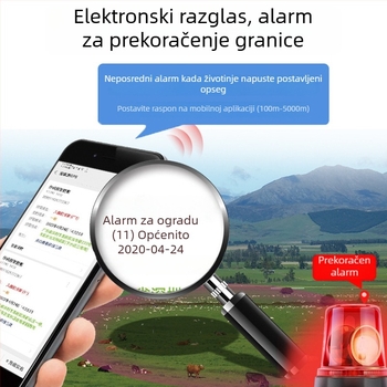 GPS locator za goveda i ovce – 4G, Beidou + GPS, IP68 vodootporan, alarm za ogradu, dugotrajna baterija