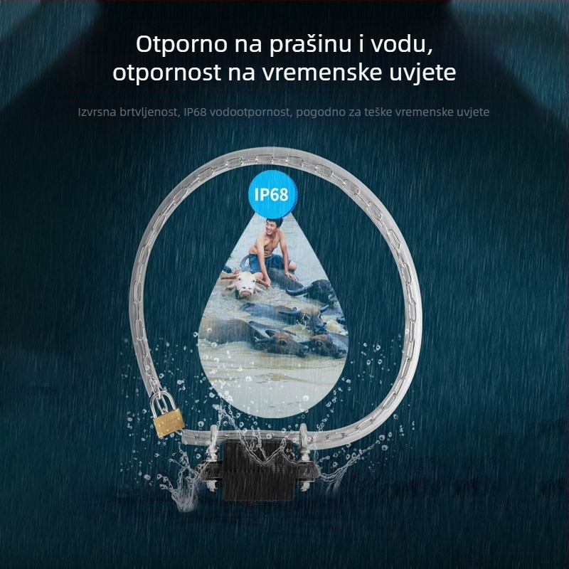 GPS locator za goveda i ovce – 4G, Beidou + GPS, IP68 vodootporan, alarm za ogradu, dugotrajna baterija
