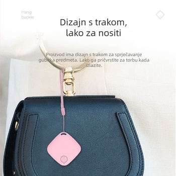 Bluetooth 5.2 protivgubitnički selfie daljinski s lokatorom, Dvosmjerni alarm, Domet 15–30 m, CR2032 baterija