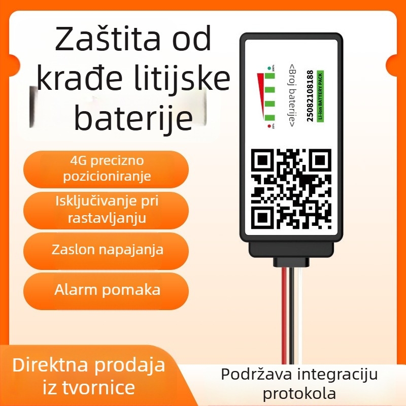 4G GPS lokator za električno vozilo s prikazom razine baterije i zaštitom od manipulacije
