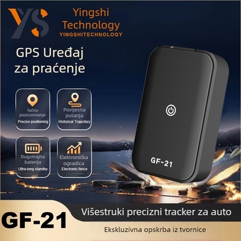 GF21 GPS lokator s točnošću 10 m; načini alarma vibracija, SOS i mobilni alarm; polimerna baterija 96 h; vodootporan