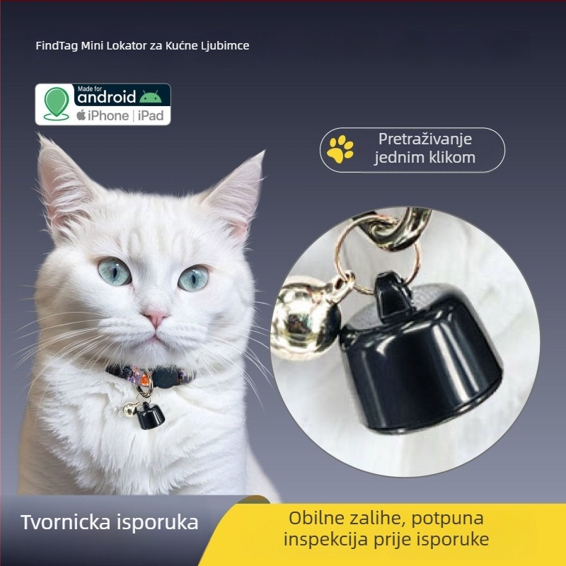 GPS locator P-23 za Android i iOS s povijesnim praćenjem, GPS pozicioniranjem, nošenje na ogrlicu ili na zglob i navigacija jednim klikom.