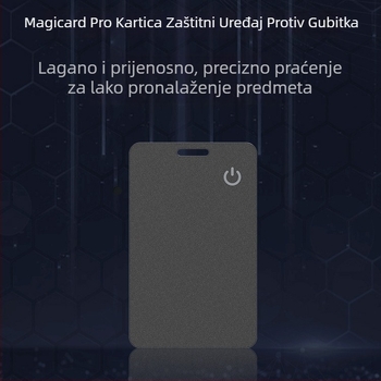 Find My Kartica za novčanik – lokator protiv gubitka s NFC i bežičnim punjenjem (kompatibilno s iOS-om, NFC, bežično punjenje, težina 10 g)