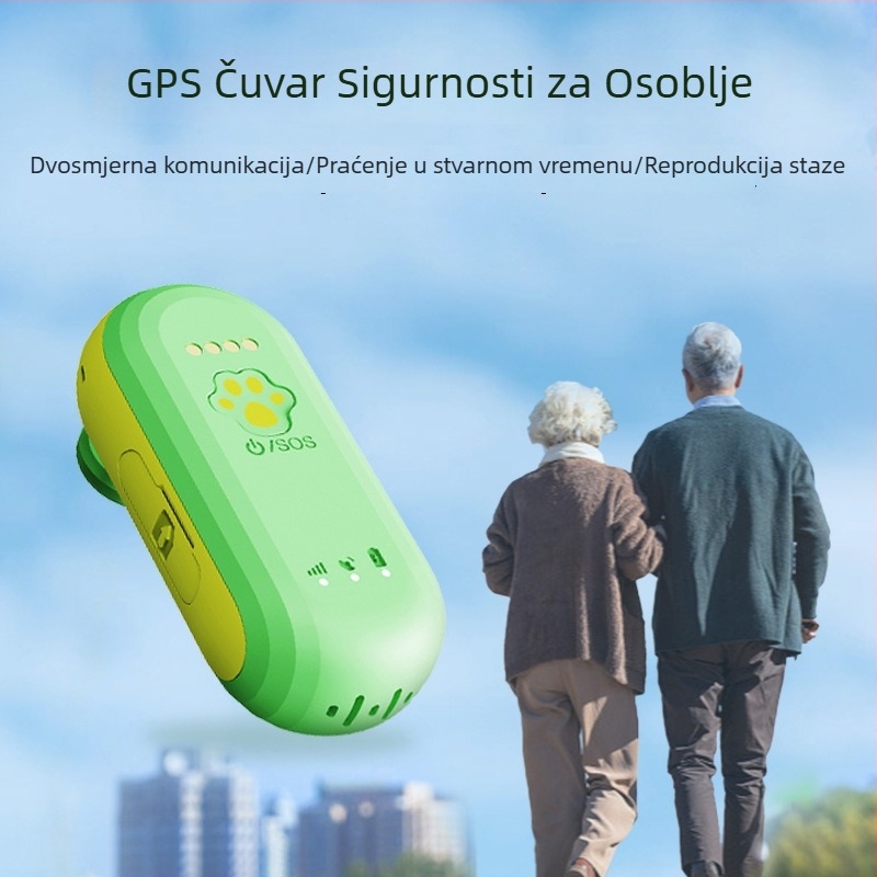 GPS lokator s bežičnom geozonom za starije i djecu, dvosmjerni glasovni poziv i SOS alarm