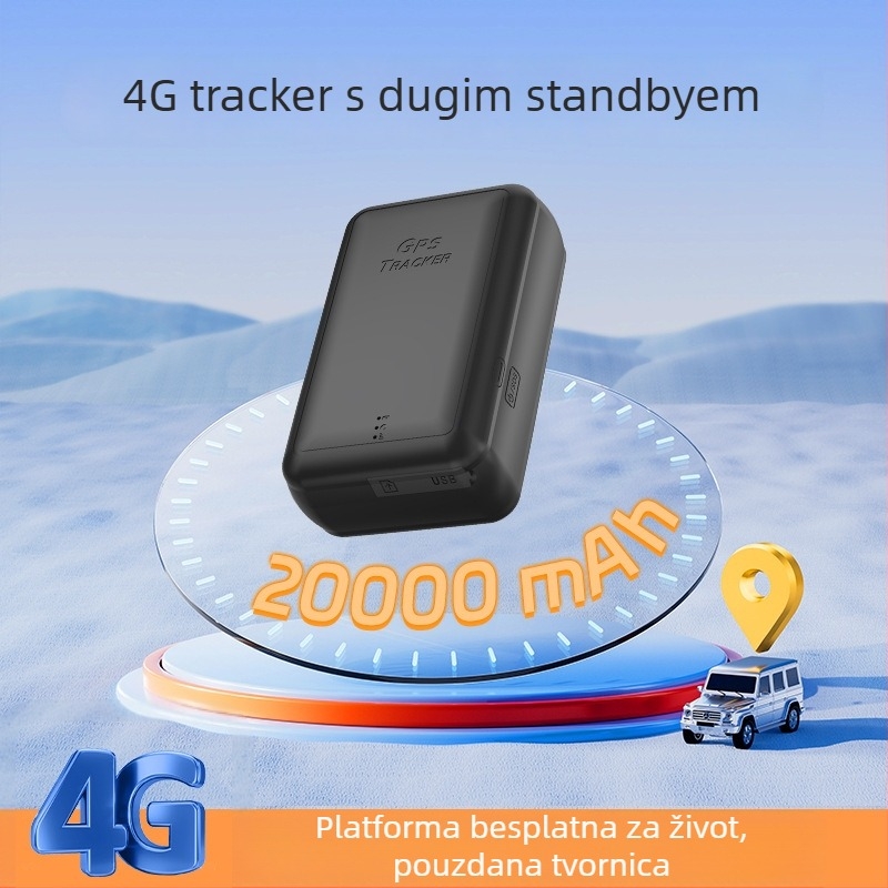 4G Beidou dvostruki GPS lokalizator za vozila, kompatibilan sa svim mrežama, praćenje protiv krađe, 20.000 mAh velika baterija, dug radni vijek, magnetski prijenosni