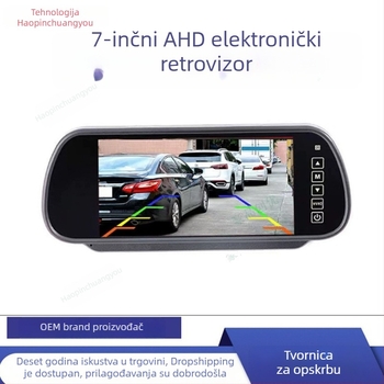 Automobilski 7-inčni AHD monitor za retrovizor CJ-102, 1024x600, 720p kamera, otvor leće F/2.8