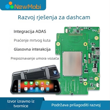 Android temeljen pametni retrovizor automobila s dvostrukim 13MP kamerama | 1080p snimanje, F2.0, Quad/Octa jezgre, 2GB+16GB–6GB+128GB; ADAS, vožnja unazad, detekcija mrtvog kuta, glasovno upravljanje