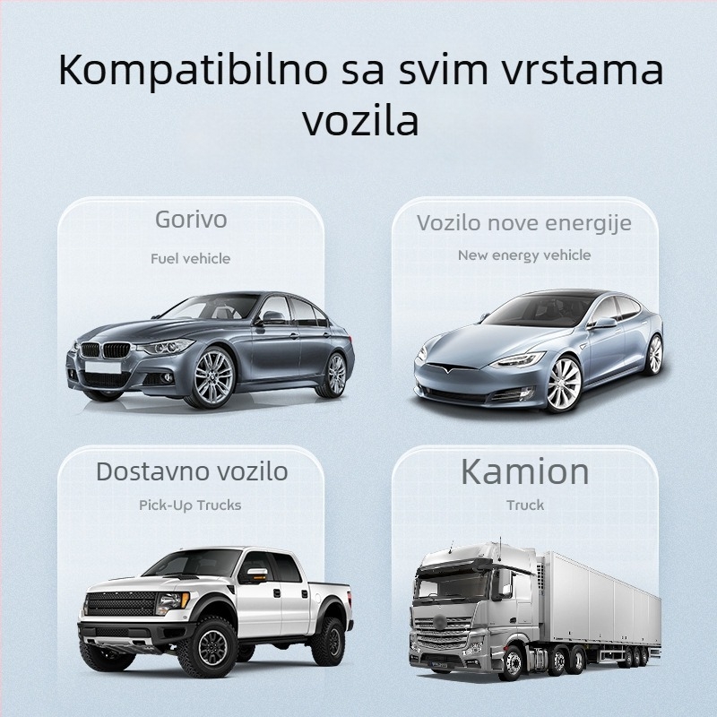 HUD zaslon za auto, univerzalni model H600G, USB napajanje, USB ulaz, LED zaslon