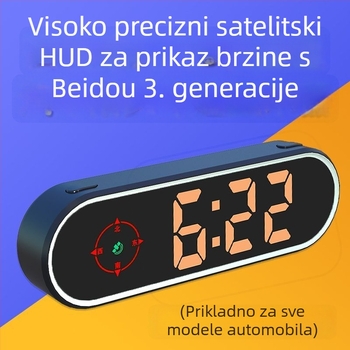 Automobilski HUD (Head-Up Display) s Beidou navigacijom, glasovnim upozorenjima, universalna kompatibilnost, model 2025
