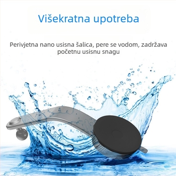 Držač za telefon u automobilu s 360° savitljivom vakuumskom bazom (Materijal: plastika; Mogućnost prilagodbe; Licencirana privatna marka)