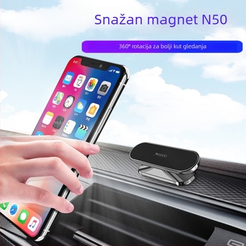 Yesido magnetski rotirajući nosač za telefon u auto, kućište od legure
