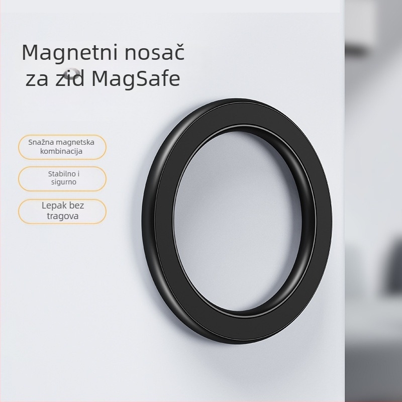 Aluminijski magnetni držač za telefon u autu s zidnim nosačem, MagSafe kompatibilan