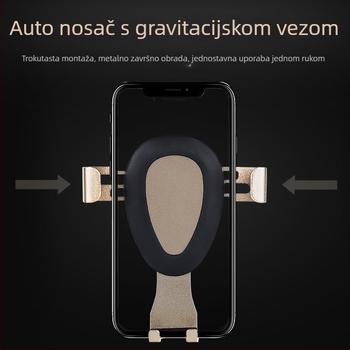 Držač za telefon u automobilu, 360° rotacija, silikon klipsa, ugradnja na otvor za ventilaciju, model bv2566