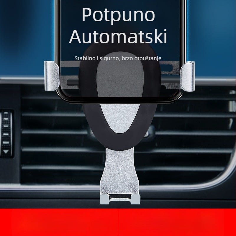 Držač za telefon u automobilu, 360° rotacija, silikon klipsa, ugradnja na otvor za ventilaciju, model bv2566