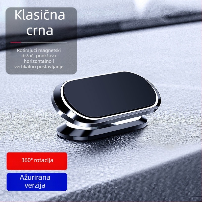 Auto držač za telefon s magnetskom usisnom bazom, kućište od cinkove legure, univerzalna kompatibilnost, prilagodljivo držanje