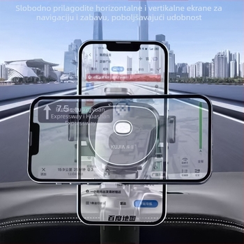 Držač automobila za navigaciju na ploči, pričvršćivanje na otvor za ventilaciju, 360° rotacija, antivibracijski
