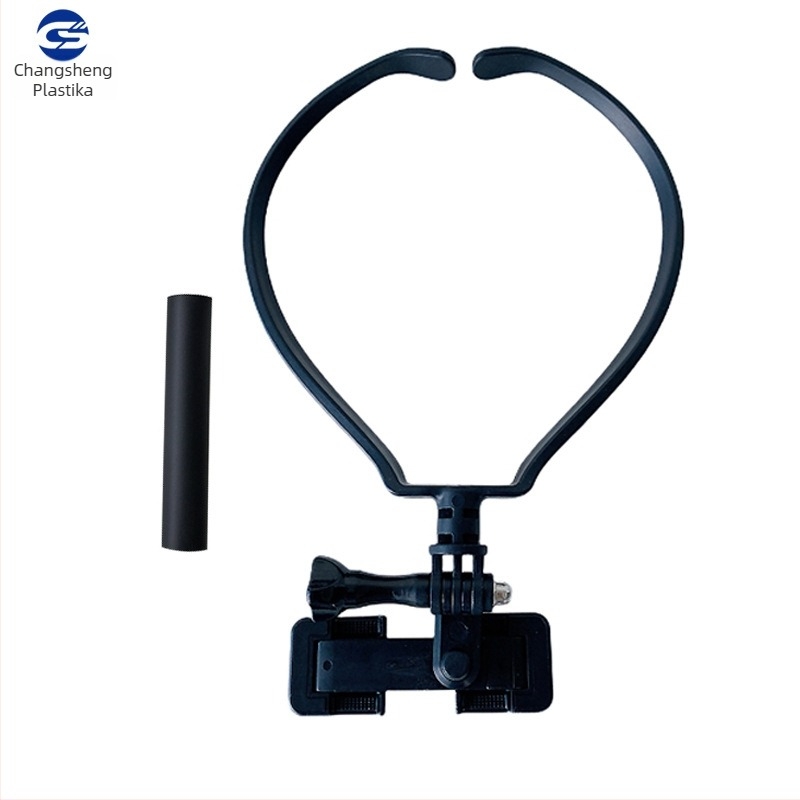 POV držač za vratnu kameru za akciju s video držačem i dodacima – univerzalno; pogodno za automobil, sport, live prijenos, snimanje na otvorenom; materijal: plastika + metalni dijelovi