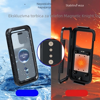 Magnetski držač telefona za motocikle i električna vozila – ABS, jednostavan stil, prilagodljiv