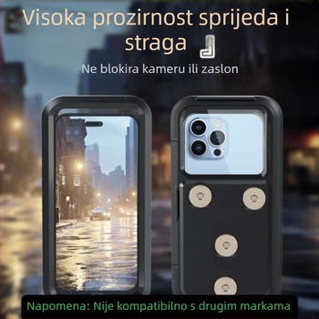 Magnetski držač telefona za motocikle i električna vozila – ABS, jednostavan stil, prilagodljiv