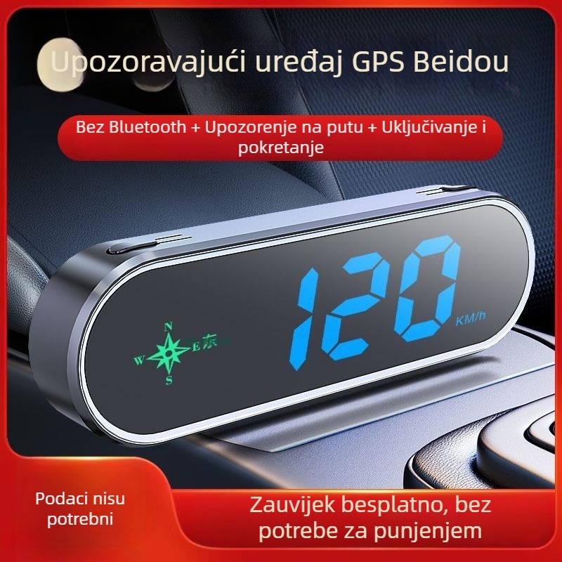Automobilski radar upozorenja s Beidou HUD-om, glazovno najavljivanje brzine i upozorenja — Šifra proizvoda: 41741z64h75252; Mogućnost prilagodbe; Funkcija: razne sigurnosne rubrike