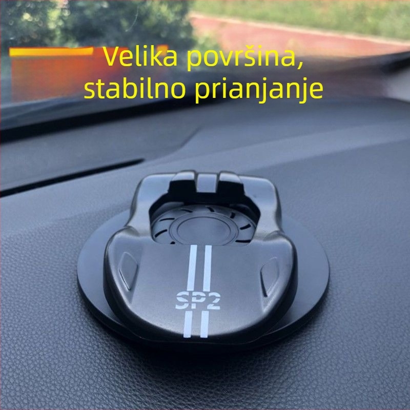 HUD držač za telefon za instrument ploču automobila (ljepilo za montažu; 360° rotacija; univerzalna kompatibilnost; instrument ploča; 7.5W snage)