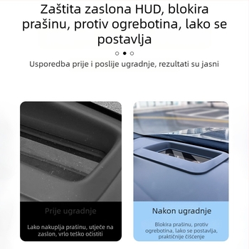 Zaštitni poklop HUD za Mercedes-Benz GLS/GLE (2021–2024), otporan na prašinu i ogrebotine