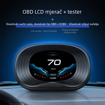 Ronglan P19 Navigacijski HUD za Auto, Prijenosni LCD Zaslon