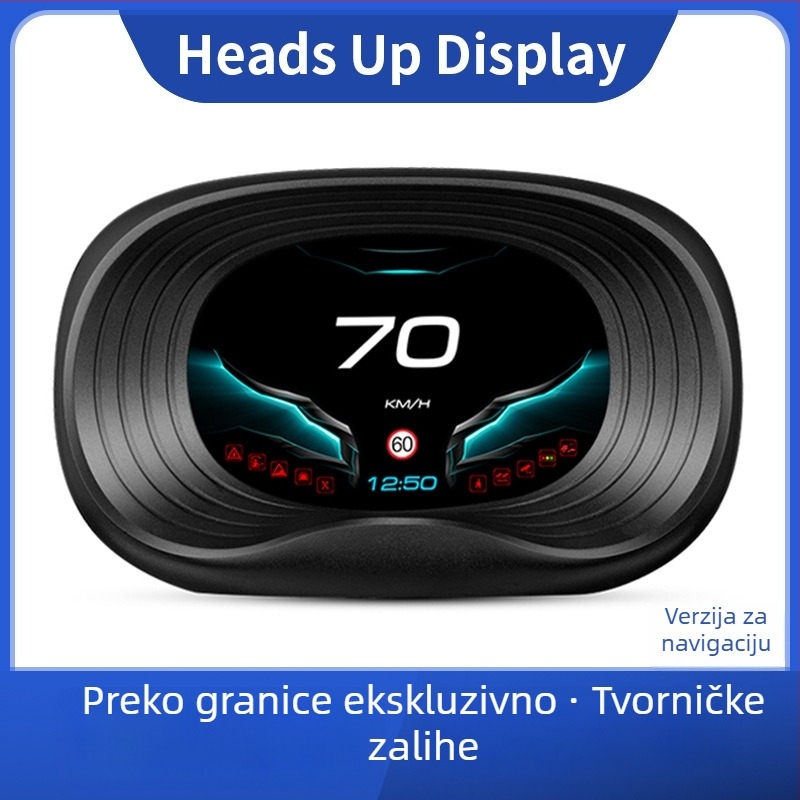 Ronglan P19 Navigacijski HUD za Auto, Prijenosni LCD Zaslon