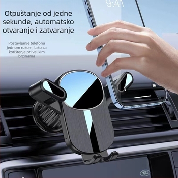 Držač za telefon u automobilu za ventilaciju, s klipom za navigaciju i magnetskim držačem, plastični, univerzalni