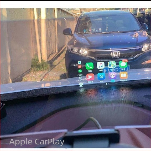 Set HUD dodatne opreme s CarPlay kompatibilnošću, OBD kabelom, daljinskim upravljačem i temeljem za ugradnju