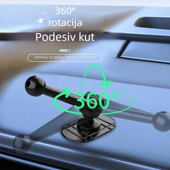 Nova poboljšana auto držač za telefon s ljepilnom bazom u obliku puža i 360° rotacijom