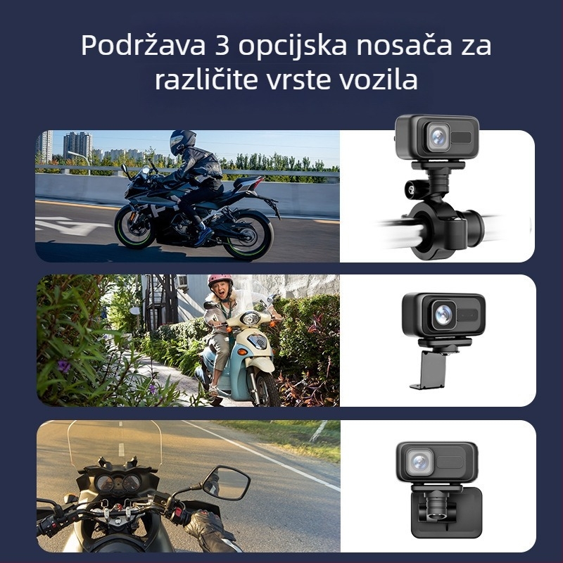 Vodootporna dash kamera za električna vozila, bicikle i motocikle – 2K HD, Wi-Fi povezivanje, USB napajanje, OTG