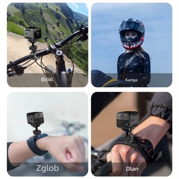 Kaciga s kamerom za motor/bicikl – Model C9, 150° kut snimanja, 2.0MP senzor, 512GB pohrane, 4-satno snimanje