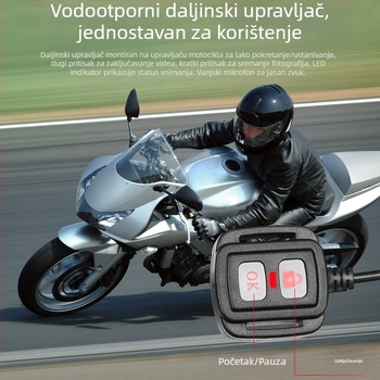 Motocikl dash cam dvostruka 1080p prednja i stražnja, podrška TF kartici