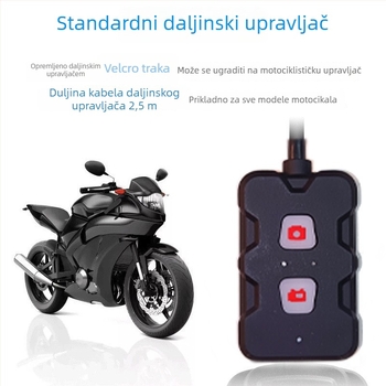 Motociklistička dash cam M2 – 1080P, WiFi, prednja i stražnja dvostruka leća, 170° vidno polje