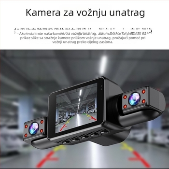 4-kanalna glasovno aktivirana HD kamera za automobil s noćnim vidom i snimanjem u retrovizoru 1440P